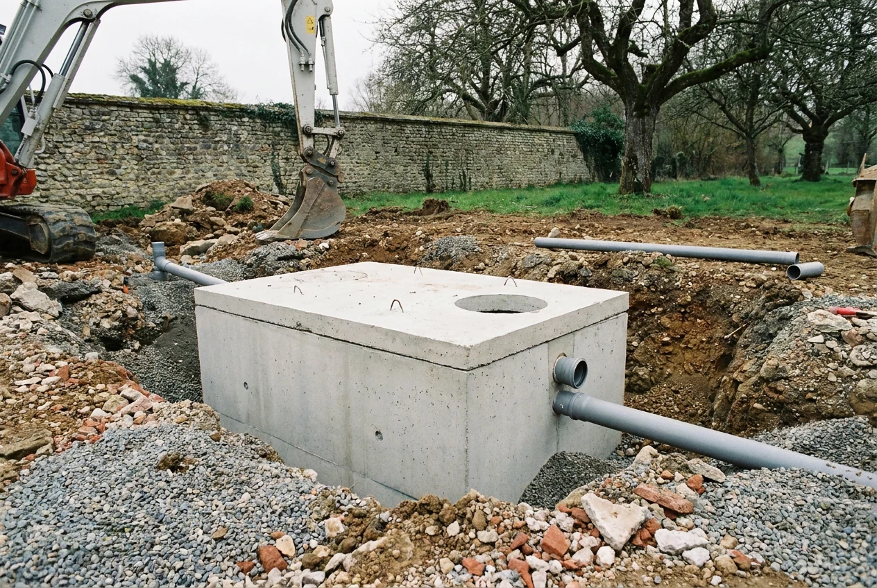 Installation fosse à Mézidon Vallée d'Auge